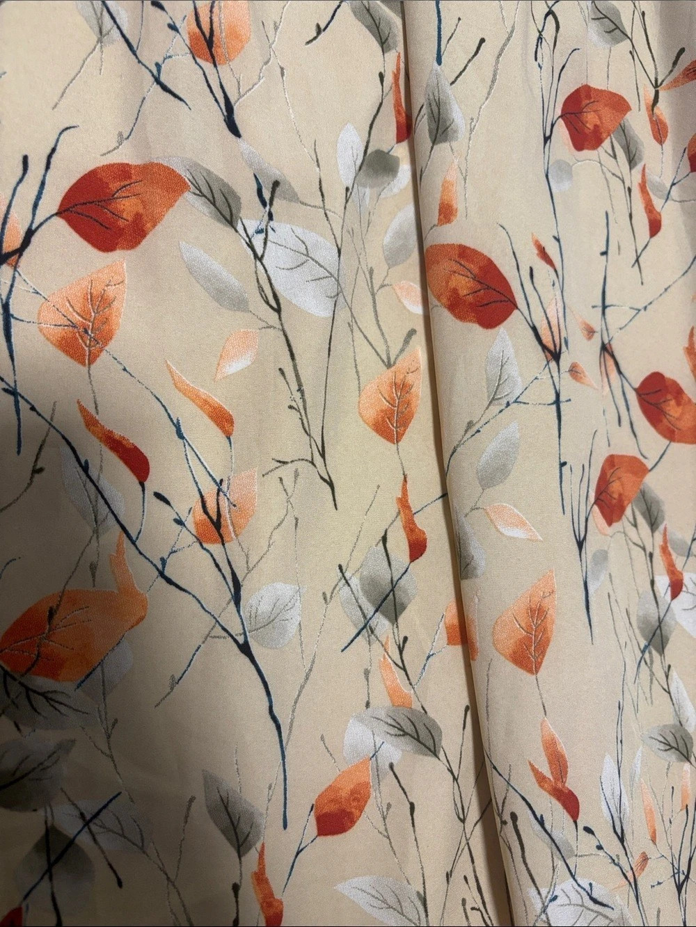 Baltic Born Floral Maxi Dress in Cream & Orange Size Large - Picture 4 of 8